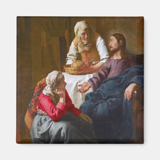 Vermeer - Christus in het Huis van Martha en Mary Magneet (Voorkant)