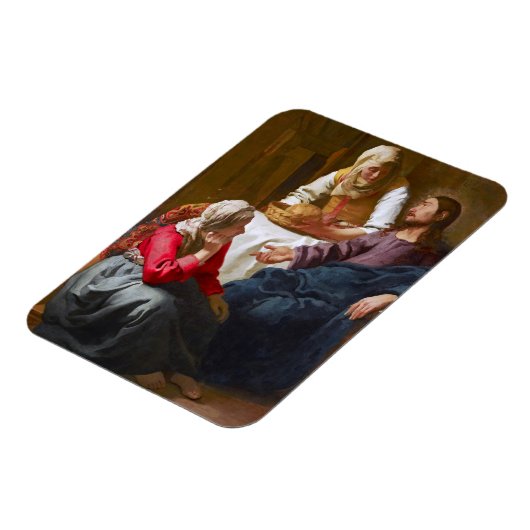 Vermeer - Christus in het Huis van Martha en Mary Magneet (Linkerzijde)