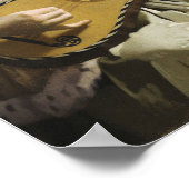 Vermeer - de Guitar Player 1673 Poster (Hoek)