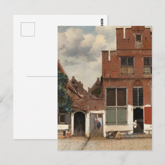Vermeer - De kleine straatkunst Briefkaart (Voorkant / Achterkant)