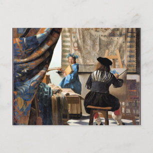 Vermeer - De kunst van het schilderen Briefkaart