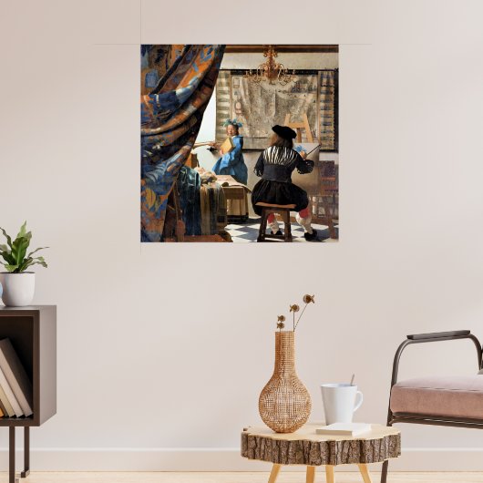 Vermeer - De Kunst van het Schilderen Poster (Woonkamer 3)