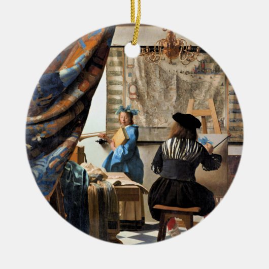 Vermeer - De kunst van het schilderen van keramisc Keramisch Ornament (Voorkant)