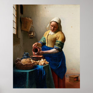 Vermeer De Melkmeid Poster