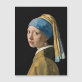 Vermeer - Fille avec une carte magnétique à perle (Devant)
