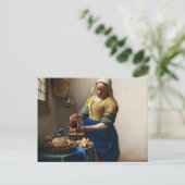 Vermeer La Carte Postale Milkmaid (Debout devant)