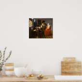 Vermeer Le Verre du Vin Poster (Cuisine)