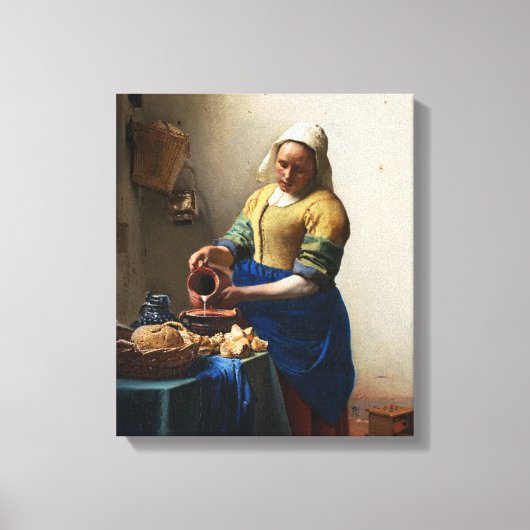 Vermeer L'Enveloppement En Toile De Milkmaid (Recto)