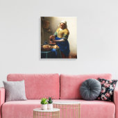 Vermeer L'Enveloppement En Toile De Milkmaid (Insitu(Salon))