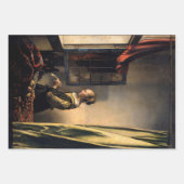 Vermeer - Meisje dat een brief leest bij een open Inpakpapier Vel (Voorkant 3)