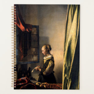 Vermeer - Meisje leest een brief in een open venst Planner