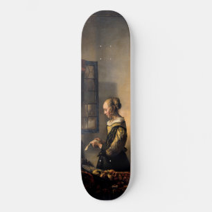 Vermeer - Meisje leest een brief in een open venst Skateboard