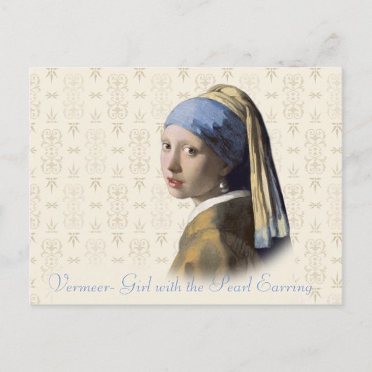 Vermeer- Meisje met de parel Briefkaart (Voorkant)