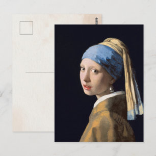 Vermeer Meisje met een parel Fijne Kunst Briefkaart