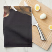 Vermeer Meisje Parel Oorbel Masterpiece Schilderen Theedoek (Quarter Fold)