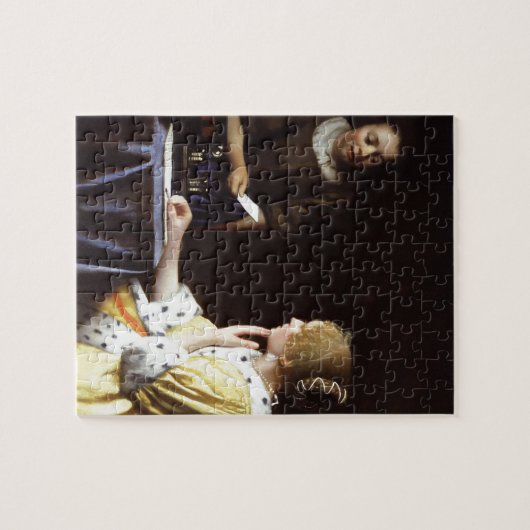 Vermeer - Mistress en Maid 1666-67 Legpuzzel (Horizontaal)