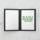 Vermeer Parel Oorbel Klaver St Patrick's Day Kaart (Binnen)