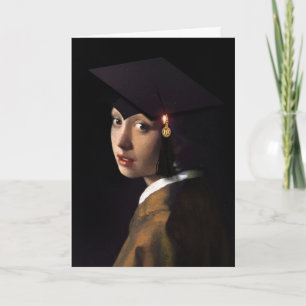 Vermeer Pearl Earring Afstuderen Afstudeerder Pet Kaart