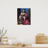 Vermeer - Saint Praxedis 1655 Poster (Keuken)