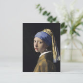 Vermeer schilderen - Meisje met een parel Briefkaart (Staand voorkant)