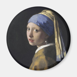 Vermeer schilderen - Meisje met een parel Magneet