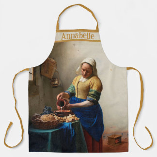 Vermeer The Milkmaid Personalize Schort