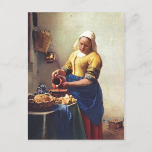 Vermeer van Delft, Jan Milchausgie?ende Magd de M Briefkaart