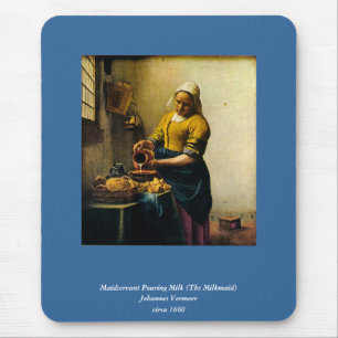 Vermeer's Maidservant Pil Milk (circa 1660) Muismat