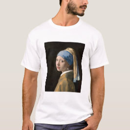 Vermeer's Meisje met een parelaar T-shirt