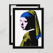 Vermeer's parelaarsala briefkaart (Voorkant / Achterkant)