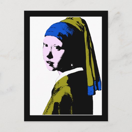 Vermeer's parelaarsala briefkaart (Voorkant)