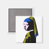 Vermeer's parelaarsala magneet (Voorkant / Achterkant)
