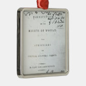 Vermelding van de rechten van de vrouw" metalen ornament (Rechts)