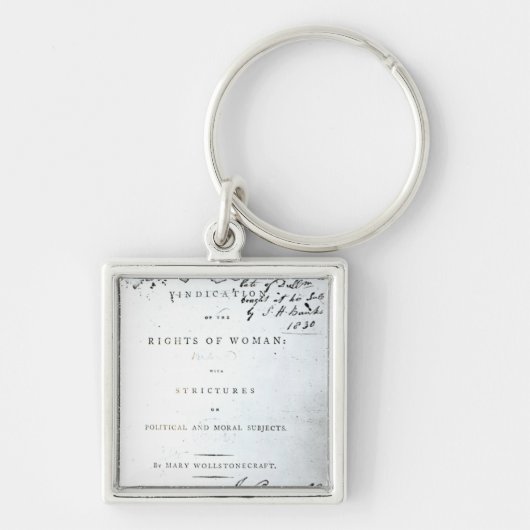 Vermelding van de rechten van de vrouw" sleutelhanger (Voorkant)