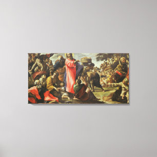 Vermenigvuldiging van de groeven en de visserij canvas afdruk
