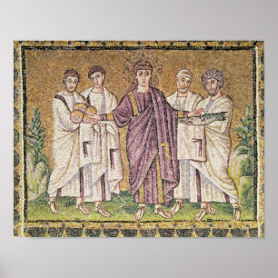 Vermenigvuldiging van het brood en de visserij poster