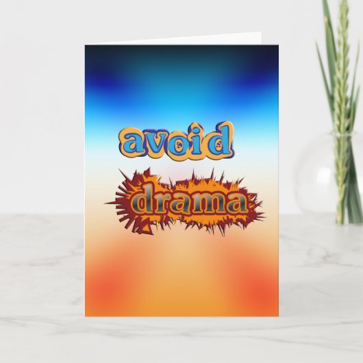 Vermijd Drama Kaart (Voorkant)