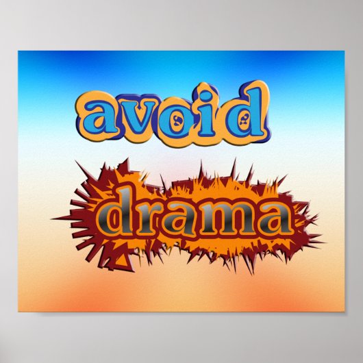 Vermijd Drama Poster (Voorkant)