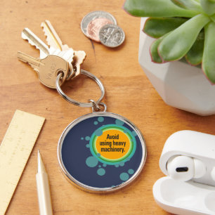 Vermijd het gebruik van zware machines Radial Bubb Sleutelhanger