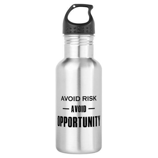 Vermijd risico's zonder kans waterfles  (Voorkant)