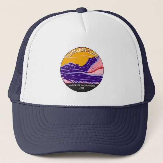 Vermilion Cliffs National Monument White Pocket Trucker Pet (Voorkant)