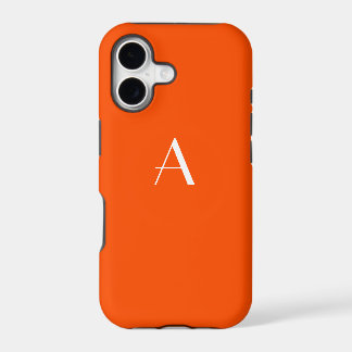 Vermilion Red Monogram iPhone 5 Hoesje