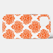 Vermiljoen Elegant Damask Case-Mate iPhone Case (Achterkant (horizontaal))