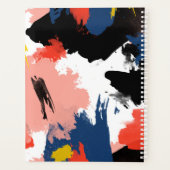 Vermillion Black & Navy - Aquarelle Abstraite (Dos)