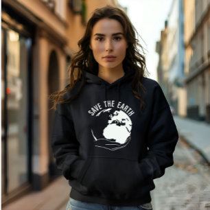 Verminder hergebruik recyclen de aarde te redden hoodie
