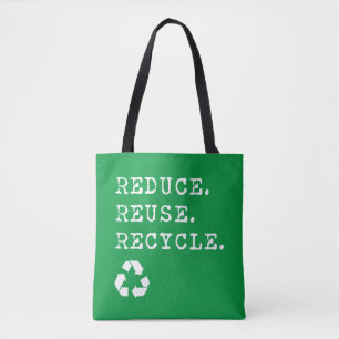 Verminder hergebruik Recyclen Draagtas