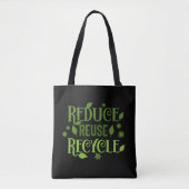 Verminder hergebruik recyclen draagtas (Voorkant)