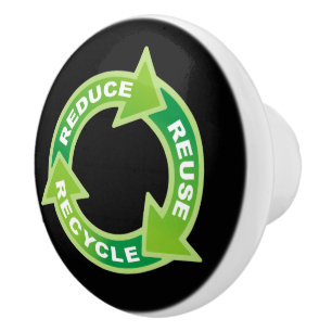 Verminder hergebruik Recyclen keramische knop