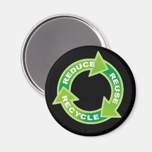 Verminder hergebruik Recyclen Magnet Magneet