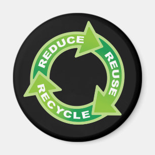 Verminder hergebruik Recyclen Magnet Magneet